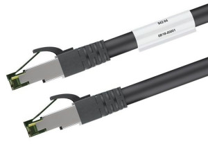 Kabel LAN Patchcord CAT 8.1 S/FTP czarny 20m