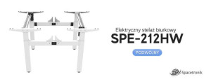 Elektryczny stelaż biurkowy Spacetronik SPE-212HW