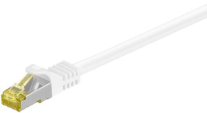 Kabel LAN Patchcord CAT 7 S/FTP biały - 15m