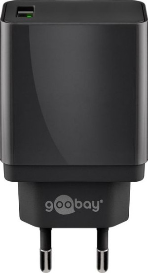 Ładowarka sieciowa QC3.0 Snapdragon 18W Goobay BLK
