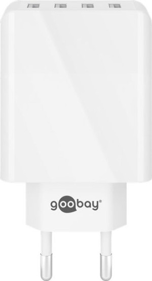 Ładowarka sieciowa 4x USB 30W 3A Goobay BIAŁA
