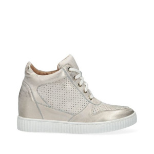 Sneakersy złote na koturnie 36