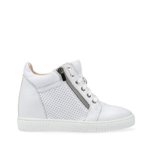 Sneakersy białe na koturnie 36