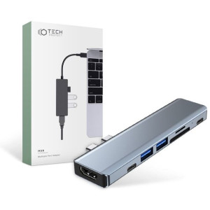 Adapter V5 7w1 do Laptopa Szary