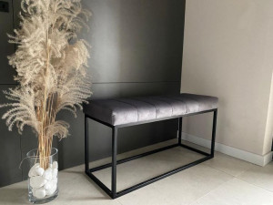 Stylowa Ławka Tapicerowana Loft