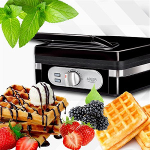 Gofrownica 2 Chrupiące Gofry,bardzo Duża Moc 2000w