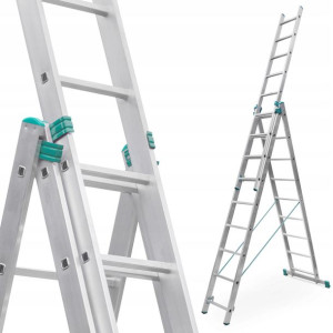 Drabina aluminiowa 3x9 ALVE-PROFI 'M' 150KG EN-131