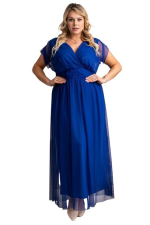 Sukienka MANUELA siatka chaber 56 PLUS SIZE