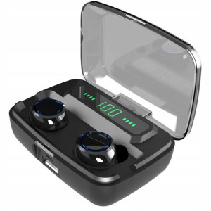 SŁUCHAWKI BEZPRZEWODOWE Bluetooth V5.1 + PowerBank