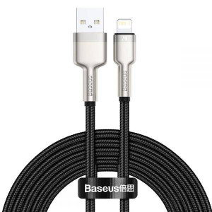 Baseus Cafule Metal Lightning Cable 2.4a 200cm Black