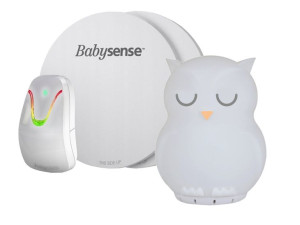 Monitor oddechu BABYSENSE 7 + Sówka EMMA lampka LED dla dziecka z funkcją g