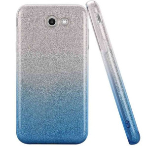 Etui Glitter Iphone 7+ Srebrno-niebieski