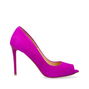 Czółenka peep toe fuxia 38