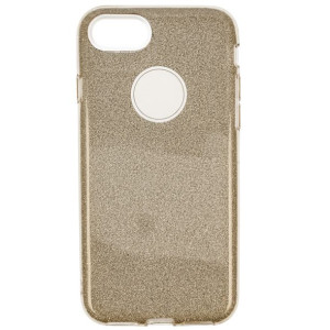 Etui Glamour Glitter Brokat Iphone 7+ Srebrne