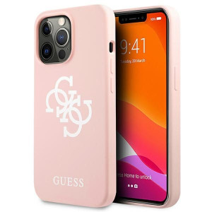 Etui Guess GUHCP13LLS4GWPI Apple iPhone 13 Pro różowy/pink hard case Silico