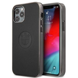 Etui BMW BMHCP12LREELK Apple iPhone 12 Pro Max czarny/black hardcase Leathe