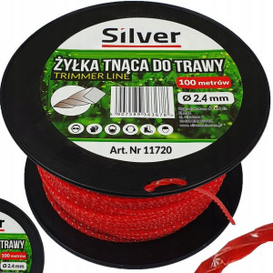 Żyłka Tnąca Do Kosy Podkaszarka 2,4mm 100m Skręcon