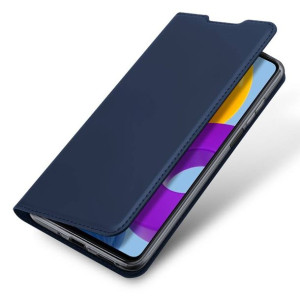 Etui SAMSUNG GALAXY M52 5G z klapką Dux Ducis skórzane Skin Leather granato