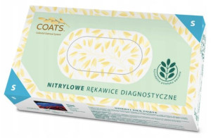 Rękawice nitrylowe z owsem COATS S 100szt