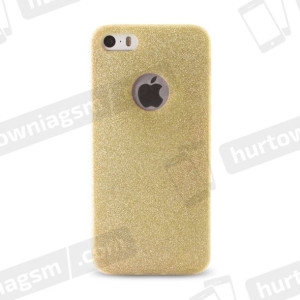 Etui Glamour Glitter Brokat Iphone 7+ Srebrne