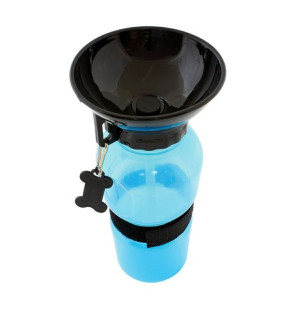 Bidon dla psa butelka 0,5l blue