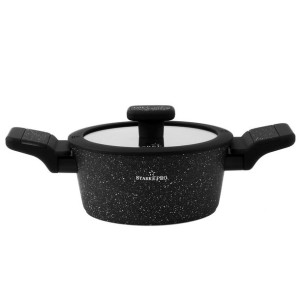 Garnek z pokrywką Starke Pro Ceres Marble 1,2 l indukcja