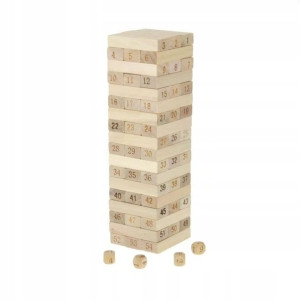 GRA zręcznościowa JENGA WIEŻA drewno KLOCKI EKO 54