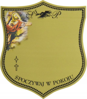 Tabliczka Nagrobna, Tabliczka Na Krzyż Nagrobny