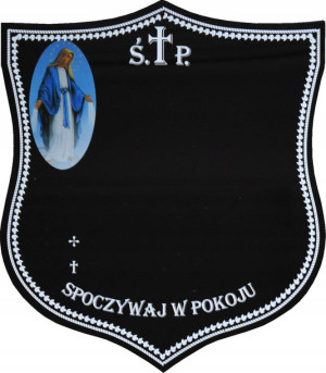 Tabliczka Nagrobna, Tabliczka Na Krzyż Nagrobny