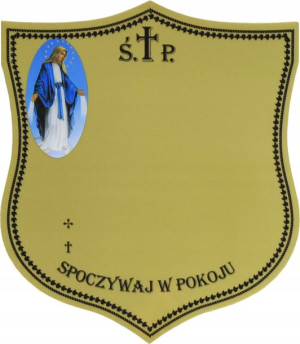 Tabliczka Nagrobna, Tabliczka Na Krzyż Nagrobny