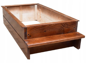 Obudowa grobu,Nagrobek tymczasowy 100X50CM CIEMNA