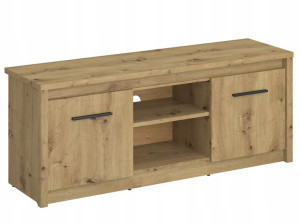 Szafka RTV z półkami loft dąb artisan LEORI