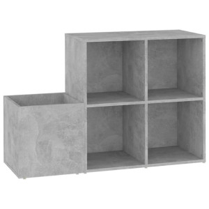 Szafka na buty, szarość betonu, 105x35,5x70 cm, płyta wiórowa