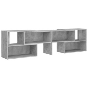 Szafka pod TV, szarość betonu, 149x30x52 cm, płyta wiórowa