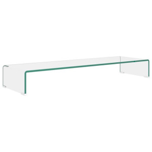 Podstawka pod monitor / telewizor szklana 100x30x13 cm