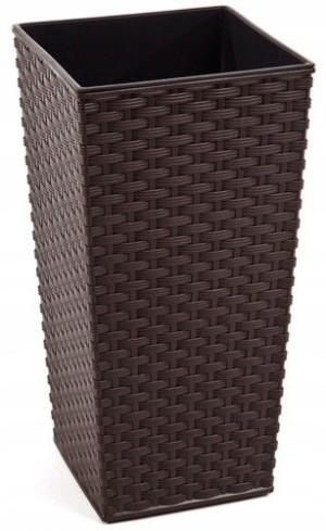 LAMELA Doniczka FINEZJA 35h68 RATTAN MOCCA