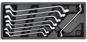 Wkład Wózka Klucze Oczkowe Wygięte 8x7mm - 20x22mm