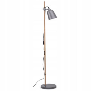 Lampa stojąca podłogowa czarna skandynawska PLISO