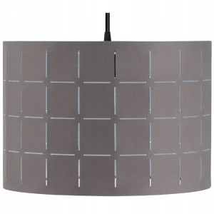 Lampa wisząca sufitowa geometryczna szara LORAN