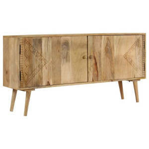 Szafka z litego drewna mango, 120 x 30 x 60 cm