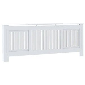 Osłona na kaloryfer z MDF, biała, 205 cm