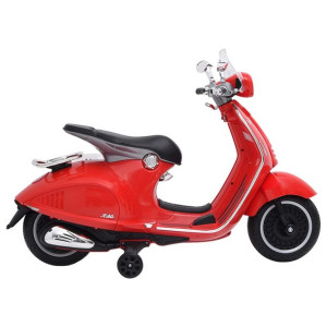 Skuter elektrycny Vespa GTS300, czerwony