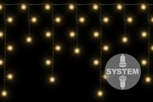 diLED świetlny deszcz- 80 LED, ciepły biały