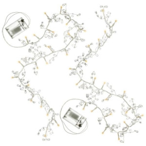 Zestaw 2 łańcuchów świetlnych - 20 diod LED, biała ciepła
