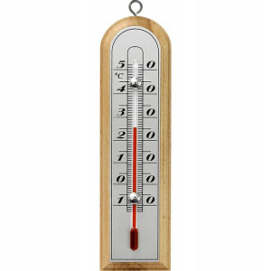 Termometr Pokojowy Wewnętrzy Drewniany