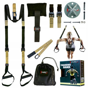 Pasy Trx Do Ćwiczeń Crossfit + Uchwyt Na Sufit Hms