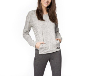 Adidas Bluza S93954 Co Fl Sweat Szary