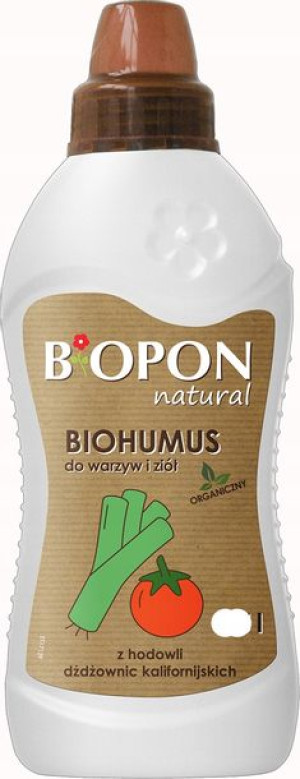 Biohumus Natural Do Warzyw i Ziół 1l Biopon