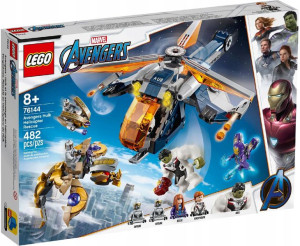 Lego Avengers 76144 Hulk Czarna Wdowa Helikopter