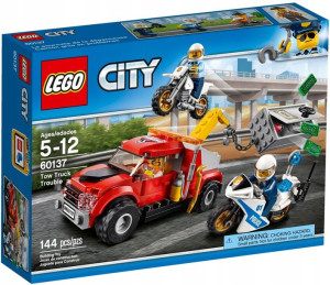 Lego City 60137 Policja Holownik Cross Ścigacz Ban
